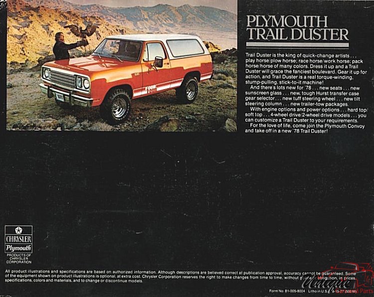 1978 Chrysler-Plymouth Brochure Page 4